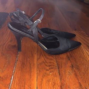 Black heels with ankle strap